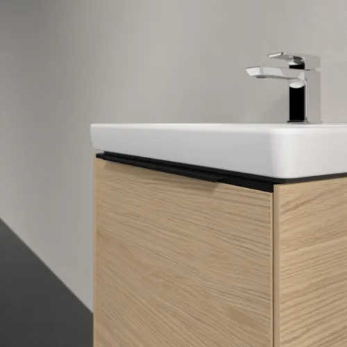 VILLEROY BOCH Subway 3.0 Vanity unit, s osvětlením, 1 zásuvka, 473 x 429 x 408 mm, dub severský #C580L1VJ, obrázek 6