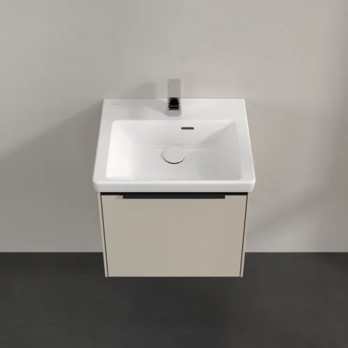 VILLEROY BOCH Subway 3.0 Vanity unit, s osvětlením, 1 zásuvka, 473 x 429 x 408 mm, Cashmere Grey #C580L1VN, obrázek 4