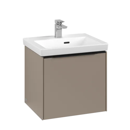 VILLEROY BOCH Subway 3.0 Vanity unit, s osvětlením, 1 zásuvka, 473 x 429 x 408 mm, taupe #C580L1VM