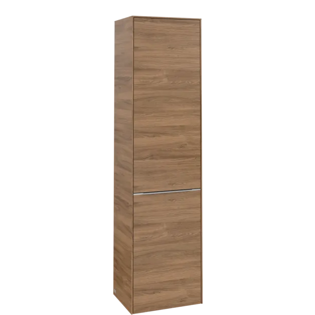 VILLEROY BOCH Spížní skříňka Subway 3.0, 1 dveře, 1 klapka na prádlo, 450 x 1710 x 362 mm, dub Kansas / dub Kansas #C59200RH