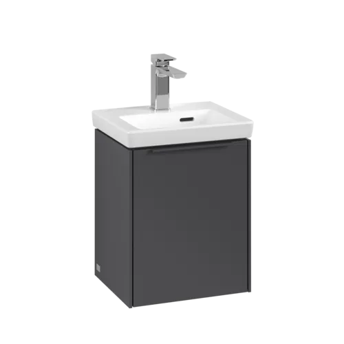 VILLEROY BOCH Subway 3.0 Vanity unit, 1 dvířka, 351 x 429 x 309 mm, grafitová barva #C58402VR