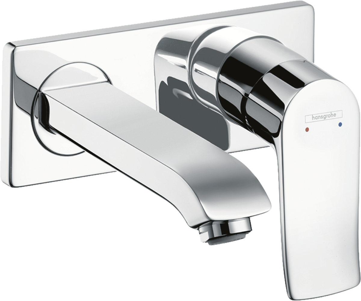 HANSGROHE Metris Páková umyvadlová baterie pod omítku, montáž na stěnu, s výtokem 165 mm #31085000 - chrom