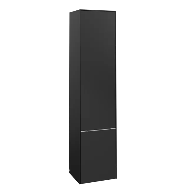 VILLEROY BOCH Vysoká skříň Subway 3.0, 2 dveře, 400 x 1710 x 362 mm, Volcano Black / Volcano Black #C58600VL