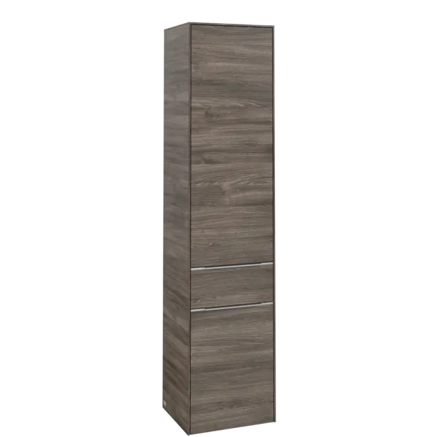 VILLEROY BOCH Subway 3.0 Vysoká skříňka, 2 dveře, 1 zásuvka, 400 x 1710 x 362 mm, Kamenný dub / Kamenný dub #C59100RK