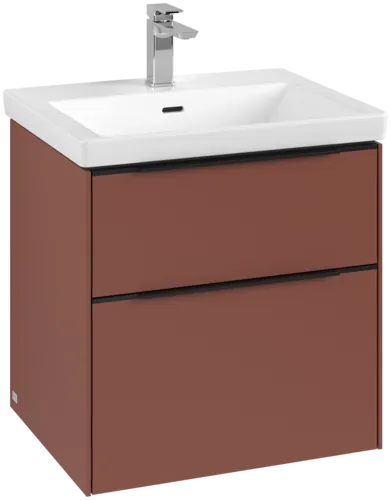 VILLEROY BOCH Subway 3.0 Vanity unit, 2 výsuvy, 572 x 576 x 478 mm, Vínově červená #C57801AH