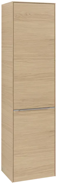 VILLEROY BOCH Spížní skříň Subway 3.0, 1 dveře, 1 výklop na prádlo, 450 x 1710 x 362 mm, dub severský / dub severský #C59200VJ