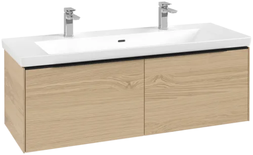 VILLEROY BOCH Subway 3.0 Vanity unit, s osvětlením, 2 výsuvy, 1272 x 429 x 478 mm, dub severský #C601L1VJ