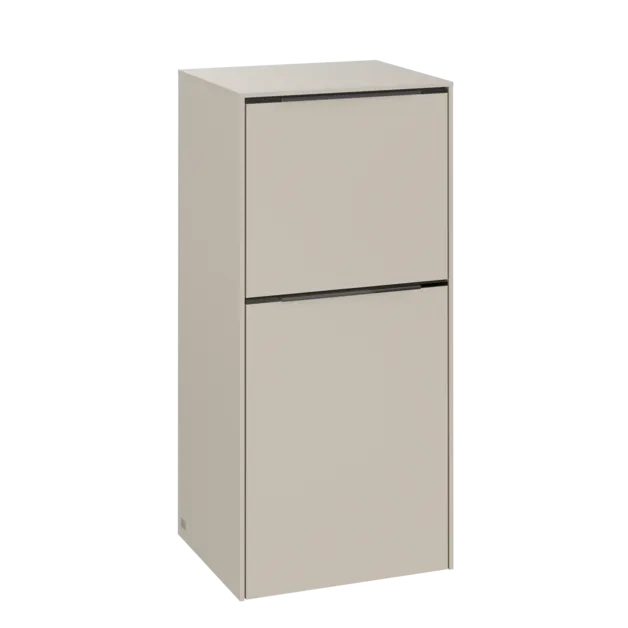 VILLEROY BOCH Subway 3.0 Boční skříňka, 1 zásuvka, 1 dvířka, 400 x 860 x 362 mm, Cashmere Grey / Cashmere Grey #C59402VN