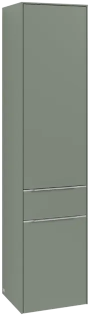VILLEROY BOCH Subway 3.0 Vysoká skříň, 2 dveře, 1 zásuvka, 400 x 1710 x 362 mm, jemně zelená #C59000AF