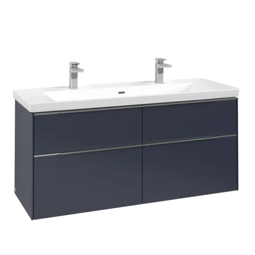 VILLEROY BOCH Subway 3.0 Vanity unit, 4 výsuvy, 1272 x 576 x 478 mm, Marine Blue #C60200VQ
