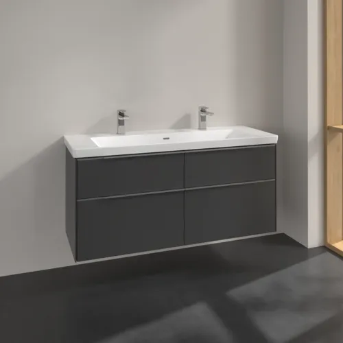VILLEROY BOCH Subway 3.0 Vanity unit, 4 výsuvy, 1272 x 576 x 478 mm, grafitová barva #C60200VR, obrázek 2