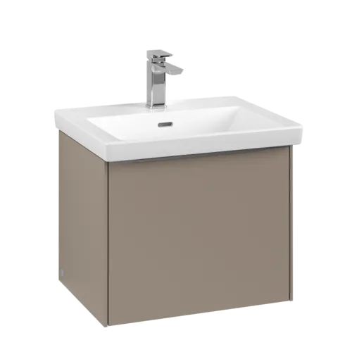 VILLEROY BOCH Subway 3.0 Vanity unit, s osvětlením, 1 zásuvka, 523 x 429 x 448 mm, taupe #C579L0VM