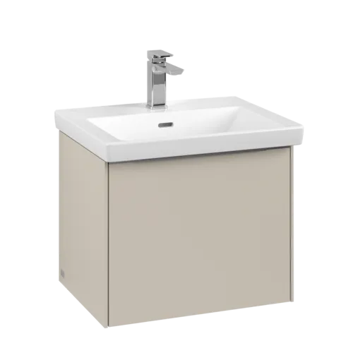 VILLEROY BOCH Subway 3.0 Vanity unit, s osvětlením, 1 zásuvka, 523 x 429 x 448 mm, Cashmere Grey #C579L0VN