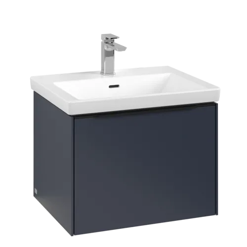 VILLEROY BOCH Subway 3.0 Vanity unit, s osvětlením, 1 zásuvka, 572 x 429 x 478 mm, Marine Blue #C577L1VQ