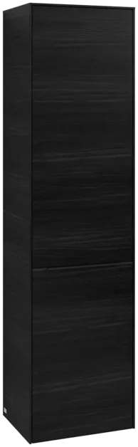VILLEROY BOCH Spížní skříň Subway 3.0, 1 dveře, 1 výklop na prádlo, 450 x 1710 x 362 mm, černý dub #C59201AB