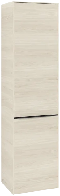 VILLEROY BOCH Spížní skříňka Subway 3.0, 1 dveře, 1 klapka na prádlo, 450 x 1710 x 362 mm, bílý dub #C59201AA