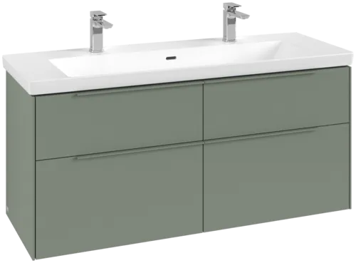 VILLEROY BOCH Subway 3.0 Vanity unit, 4 výsuvy, 1272 x 576 x 478 mm, Soft Green #C60202AF