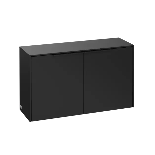 VILLEROY BOCH Příborník Subway 3.0, 2 dveře, 728 x 423 x 256 mm, Volcano Black / Volcano Black #C60001VL