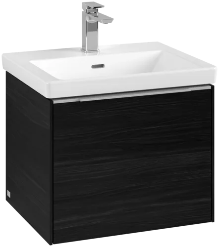 VILLEROY BOCH Subway 3.0 Vanity unit, s osvětlením, 1 zásuvka, 523 x 429 x 448 mm, černý dub #C579L0AB