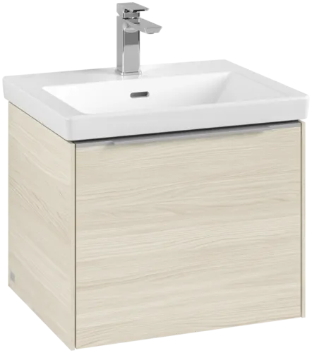 VILLEROY BOCH Subway 3.0 Vanity unit, s osvětlením, 1 zásuvka, 523 x 429 x 448 mm, bílý dub #C579L0AA