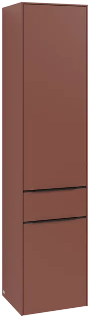 VILLEROY BOCH Spížní skříň Subway 3.0, 2 dveře, 1 zásuvka, 400 x 1710 x 362 mm, vínově červená #C59101AH