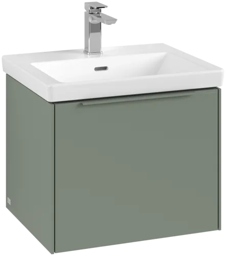 VILLEROY BOCH Subway 3.0 Vanity unit, s osvětlením, 1 zásuvka, 523 x 429 x 448 mm, Soft Green #C579L2AF