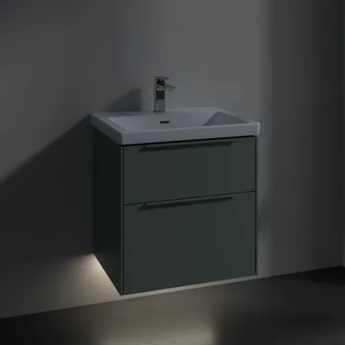 VILLEROY BOCH Subway 3.0 Vanity unit, s osvětlením, 2 výsuvy, 572 x 576 x 478 mm, Soft Green #C578L2AF, obrázek 5
