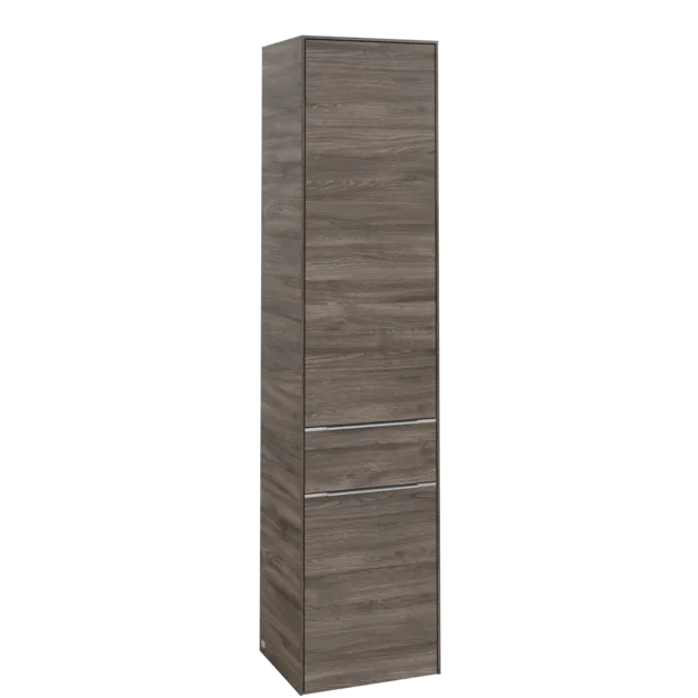 VILLEROY BOCH Subway 3.0 Vysoká skříňka, 2 dveře, 1 zásuvka, 400 x 1710 x 362 mm, Kamenný dub / Kamenný dub #C59000RK