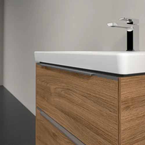 VILLEROY BOCH Subway 3.0 Vanity unit, 2 výsuvy, 572 x 576 x 478 mm, dub Kansas #C57800RH, obrázek 5
