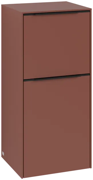 VILLEROY BOCH Boční skříňka Subway 3.0, 1 zásuvka, 1 dvířka, 400 x 860 x 362 mm, vínově červená #C59401AH