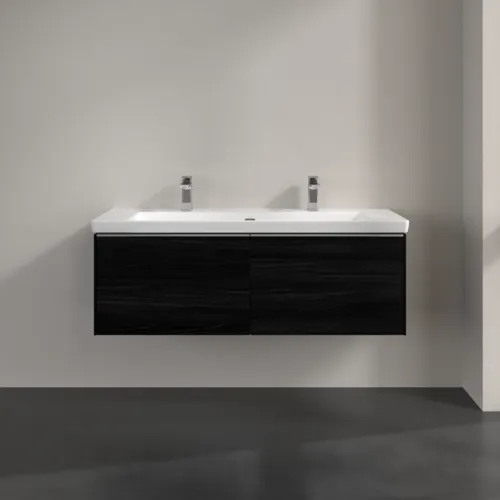 VILLEROY BOCH Subway 3.0 Vanity unit, 2 výsuvy, 1272 x 429 x 478 mm, černý dub #C60100AB, obrázek 3