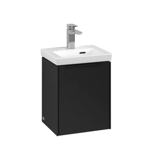 VILLEROY BOCH Subway 3.0 Vanity unit, 1 dveře, 351 x 429 x 309 mm, Volcano Black #C58401VL