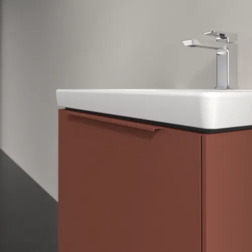 VILLEROY BOCH Subway 3.0 Vanity unit, s osvětlením, 1 zásuvka, 572 x 429 x 478 mm, vínově červená #C577L2AH, obrázek 6
