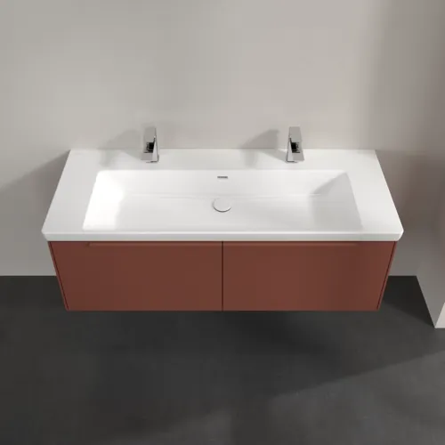 VILLEROY BOCH Subway 3.0 Vanity unit, 2 výsuvy, 1272 x 429 x 478 mm, Vínově červená #C60102AH, obrázek 4