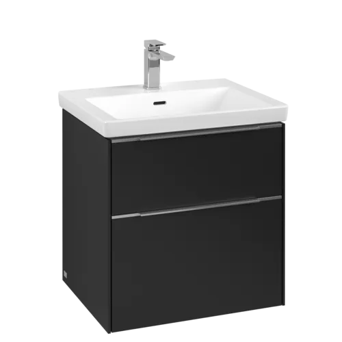 VILLEROY BOCH Subway 3.0 Vanity unit, 2 výsuvy, 572 x 576 x 478 mm, Volcano Black #C57800VL