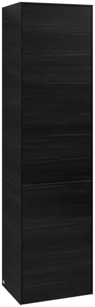 VILLEROY BOCH Spížní skříň Subway 3.0, 1 dveře, 1 výklop na prádlo, 450 x 1710 x 362 mm, černý dub #C59301AB