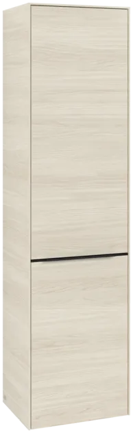 VILLEROY BOCH Spížní skříňka Subway 3.0, 1 dveře, 1 klapka na prádlo, 450 x 1710 x 362 mm, bílý dub #C59301AA