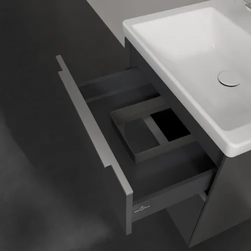 VILLEROY BOCH Subway 3.0 Vanity unit, 2 výsuvy, 572 x 576 x 478 mm, grafitová barva #C57800VR, obrázek 7