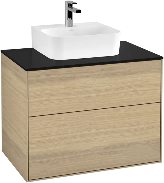 VILLEROY BOCH Toaletní skříňka Finion, 2 výsuvy, 800 x 603 x 501 mm, dubová dýha #F08200PC