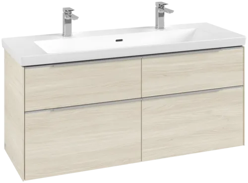 VILLEROY BOCH Subway 3.0 Vanity unit, 4 výsuvy, 1272 x 576 x 478 mm, bílý dub #C60200AA