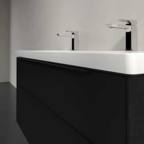 VILLEROY BOCH Subway 3.0 Vanity unit, s osvětlením, 4 výsuvy, 1272 x 576 x 478 mm, Volcano Black #C602L1VL, obrázek 6