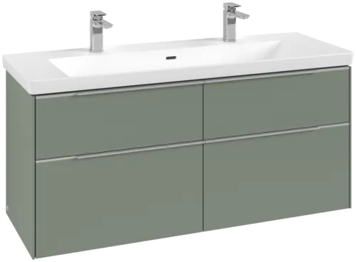 VILLEROY BOCH Subway 3.0 Vanity unit, 4 výsuvy, 1272 x 576 x 478 mm, Soft Green #C60200AF