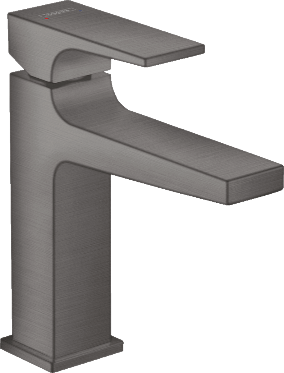 HANSGROHE Metropol Umyvadlová baterie 110 s plnou pákou a odtokovou soupravou Push-Open kartáčovaný černý chrom 32507340