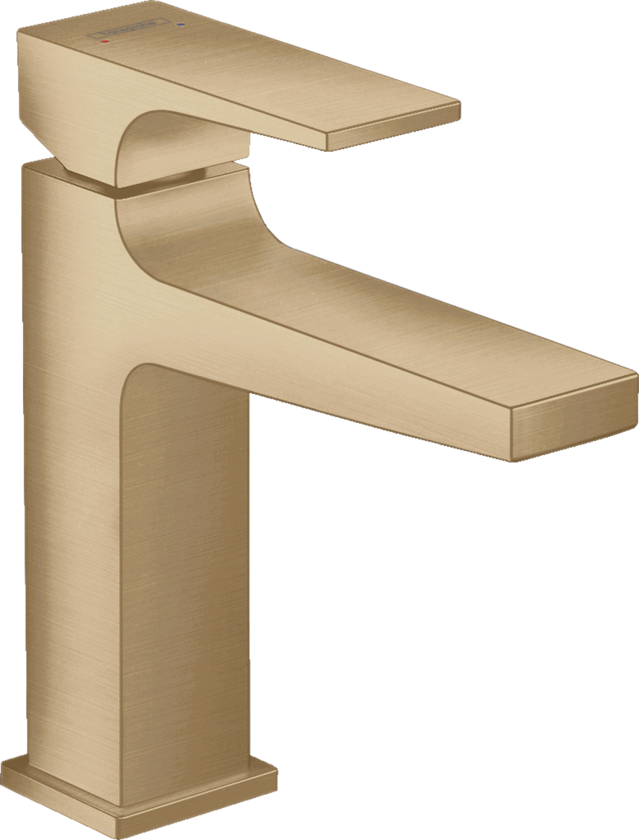 HANSGROHE Metropol Umyvadlová baterie 110 s plnou pákou a odtokovou soupravou Push-Open kartáčovaný bronz 32507140