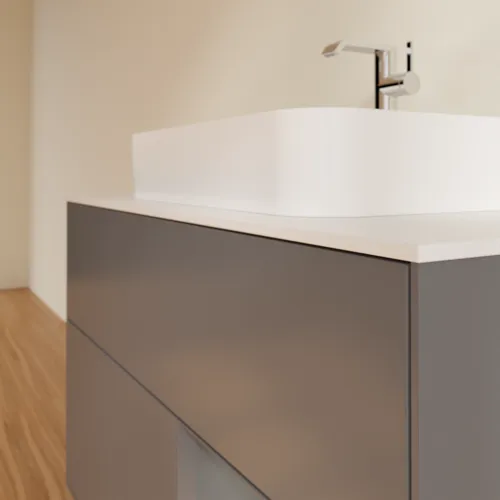VILLEROY BOCH Toaletní skříňka Finion, s osvětlením, 2 výsuvy, 1000 x 603 x 501 mm, antracit matný lak / antracit matný lak / sklo bílé matné #F371GKGK, obrázek 6