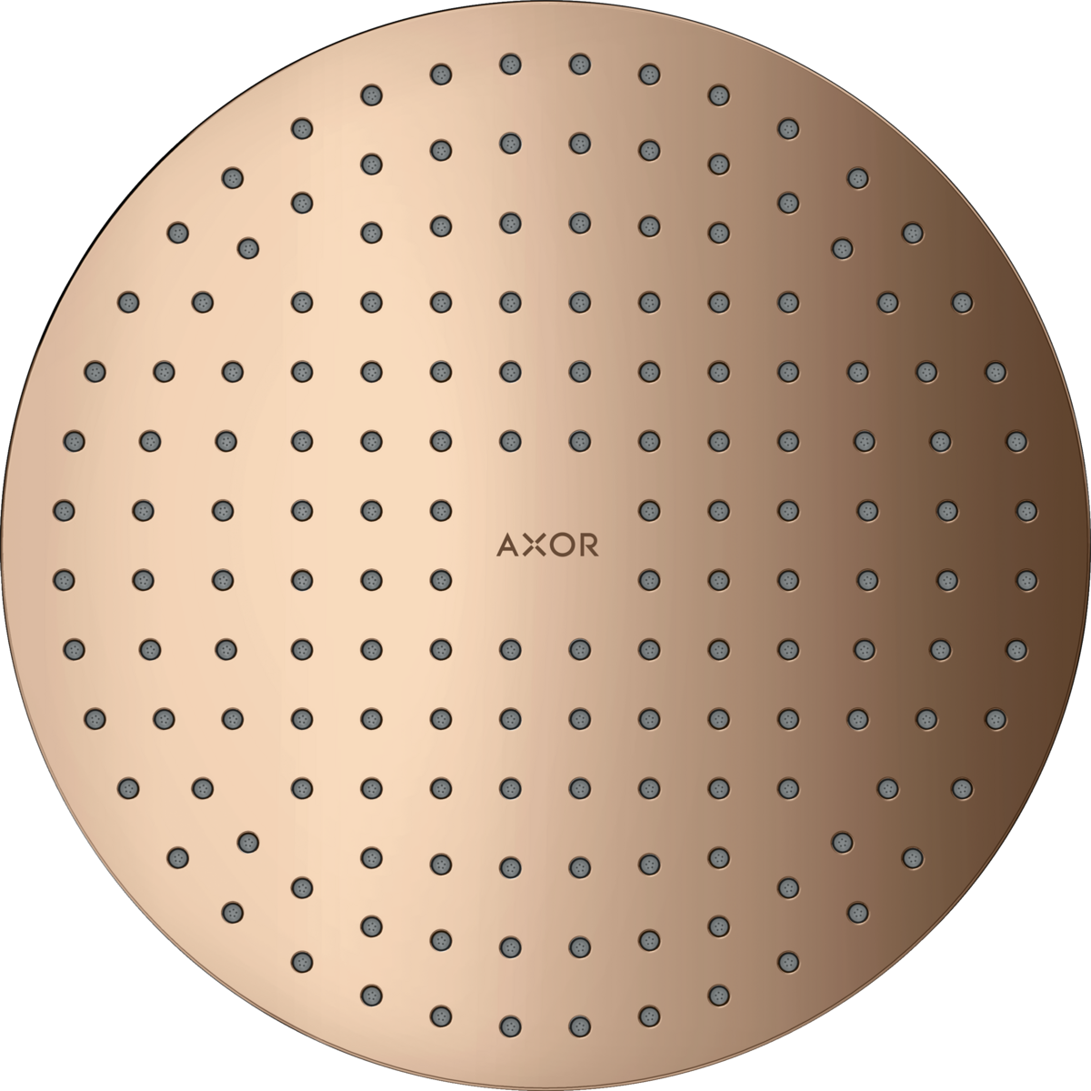 HANSGROHE Sprchová hlavice AXOR ShowerSolutions 250 1jet integrovaná do stropu #35287300 - Leštěné červené zlato