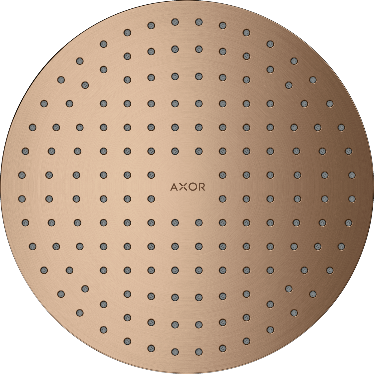 HANSGROHE Sprchová hlavice AXOR ShowerSolutions 250 2jet integrovaná do stropu #35298310 - Brushed Red Gold