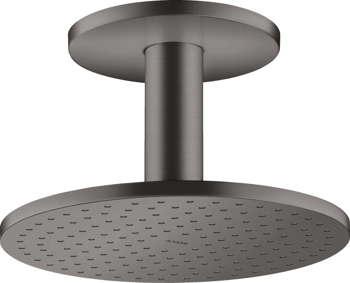 HANSGROHE AXOR ShowerSolutions horní sprcha 250 1jet se stropním připojením #35286340 - Brushed Black Chrome