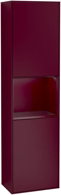 VILLEROY BOCH Vysoká skříňka Finion, s osvětlením, 2 dveře, 418 x 1516 x 270 mm, matný lak Peony / matný lak Peony #F460HBHB
