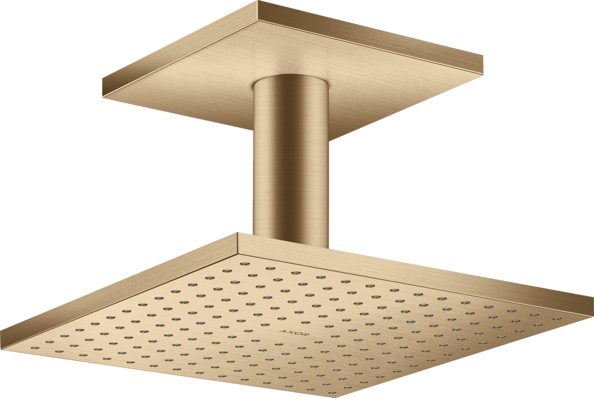 HANSGROHE Sprchová hlavice AXOR ShowerSolutions 250/250 1jet se stropním připojením #35308140 - Brushed Bronze
